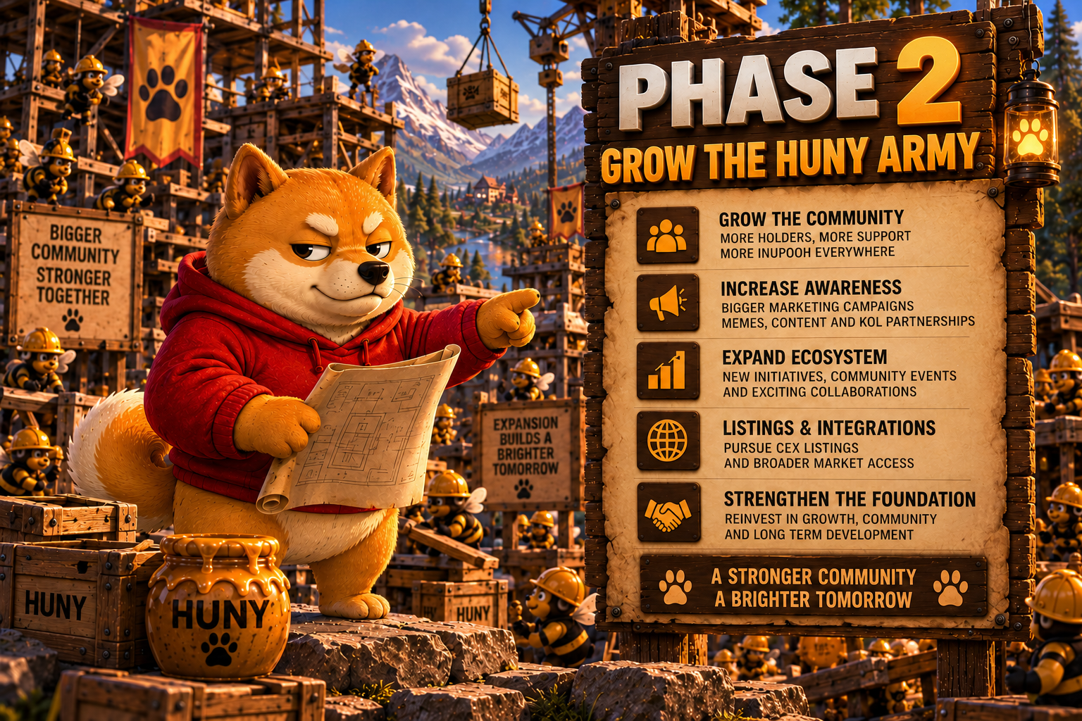 Phase 2 — Grow the Huny Army