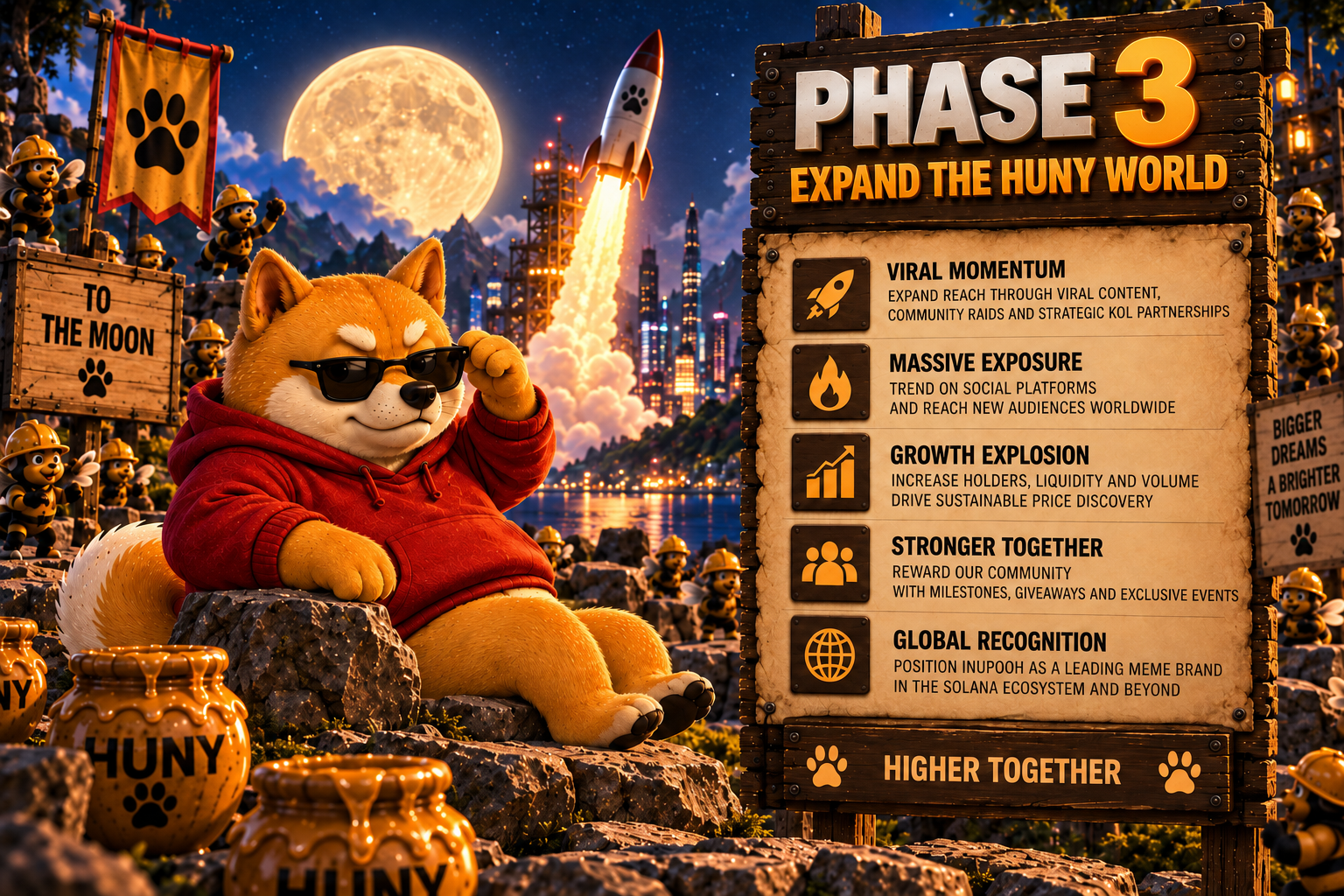 Phase 3 — Expand the Huny World